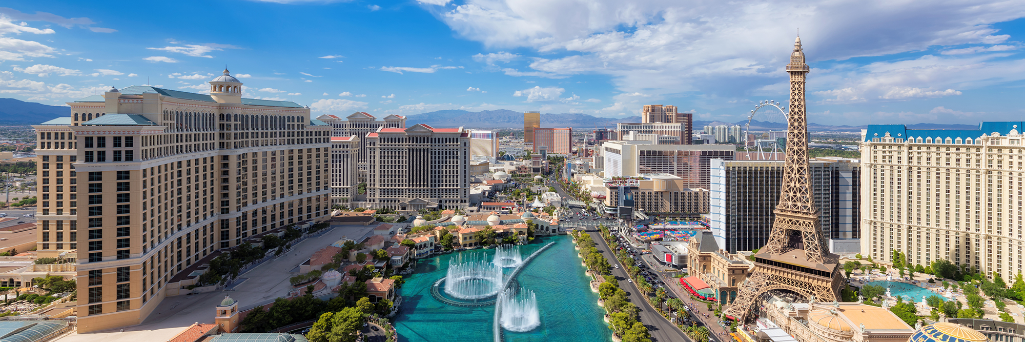 Image of the Las Vegas skyline in the afternoon